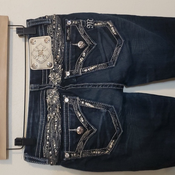 Miss Me Jeans Women Size 26 Blue Signature Skinny - Picture 5 of 8